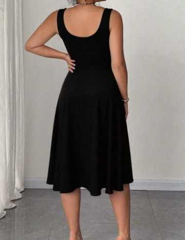 Rochie midi Shein Curve+, negru
