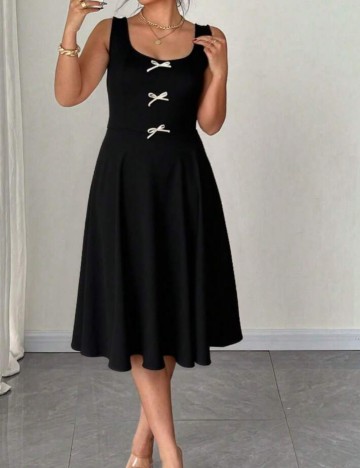Rochie midi Shein Curve+, negru