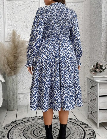 Rochie midi Shein Curve+, mix culori