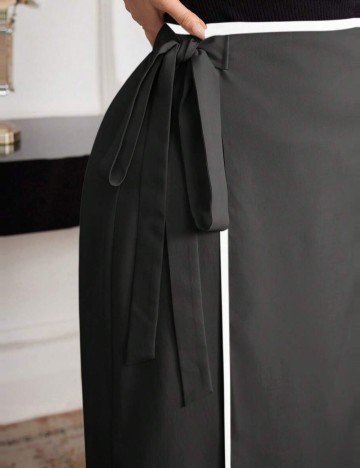 Fustă maxi Shein Curve+, gri