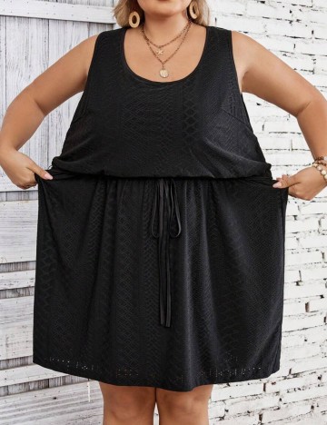 Rochie mini Shein Curve+, negru