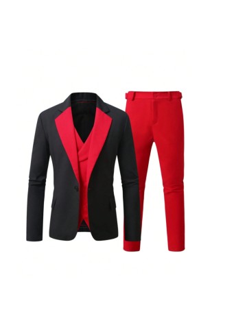 Costum MANFINITY by Shein, roșu