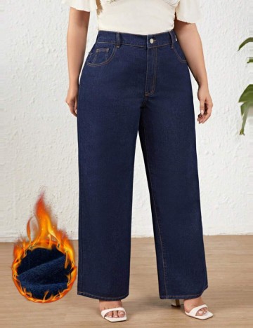 Jeans Shein Curve+, albastru