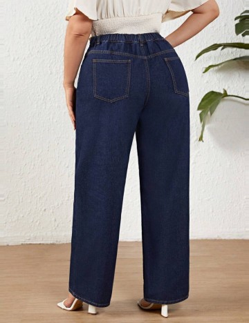 Jeans Shein Curve+, albastru