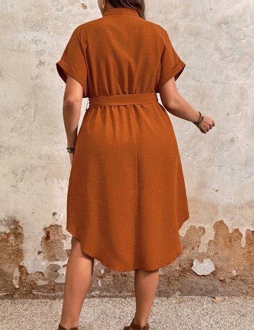 Rochie maxi Shein Curve+, maro