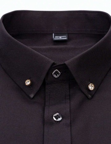 Cămașă MANFINITY by Shein, negru