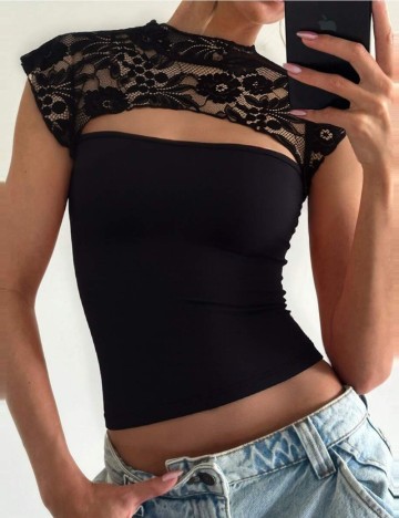Top Shein, negru