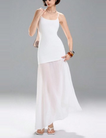 Rochie maxi Shein, alb