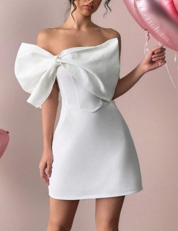 Rochie mini Shein, alb