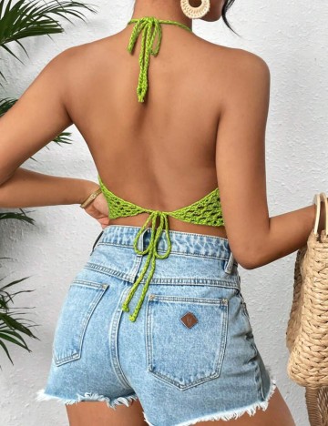 Top SHEIN VCAY, verde