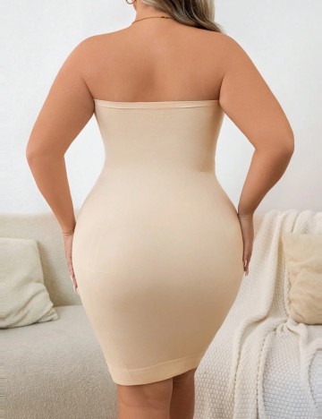 Rochie mini Shein Curve+, bej