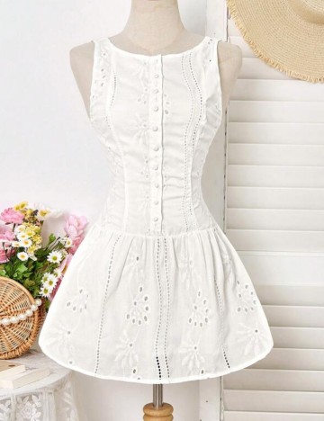 Rochie mini Shein, alb