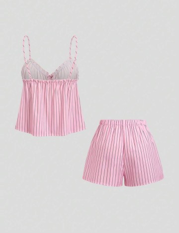 Compleu pijamale Shein, roz