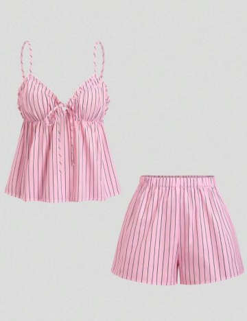 Compleu pijamale Shein, roz