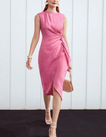 Rochie midi Shein, roz