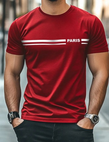 Tricou Shein, vișiniu