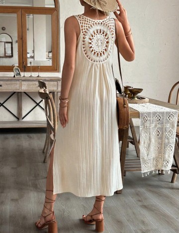 Rochie midi Shein, crem