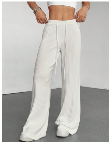 Pantaloni Shein, alb