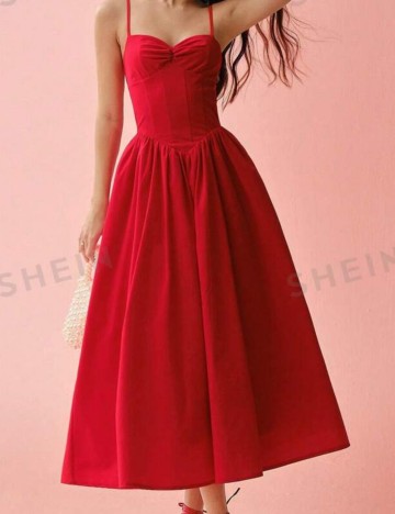 Rochie maxi Shein, roșu