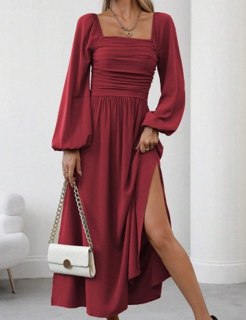 Rochie maxi Shein, vișiniu