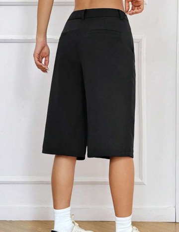 Pantaloni 3/4 Shein, negru