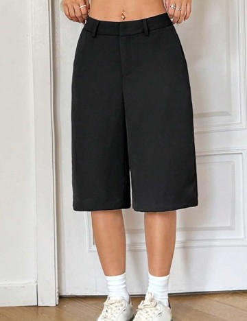 Pantaloni 3/4 Shein, negru
