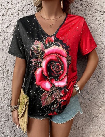 Tricou Shein, mix culori