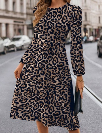 Rochie midi Shein, mix culori