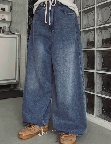 Jeans DAZY by Shein, albastru