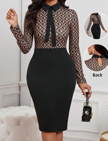 Rochie midi Shein, mix culori