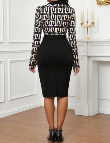 Rochie midi Shein, mix culori