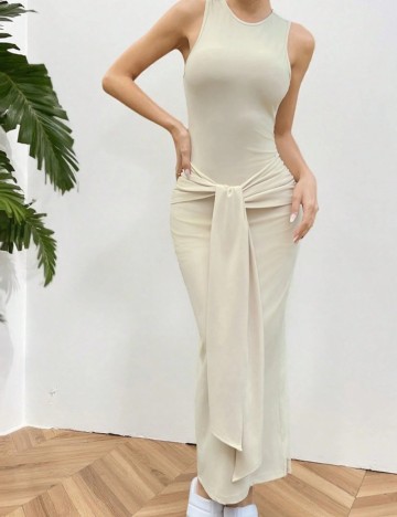 Rochie maxi Shein, bej