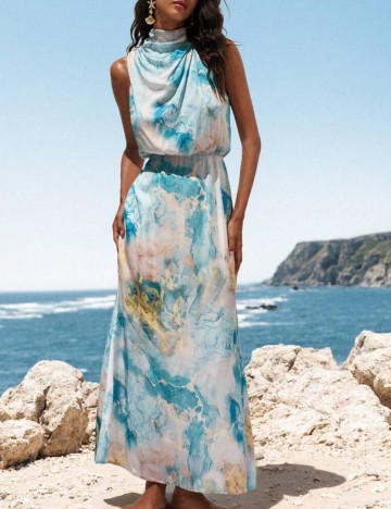 Rochie maxi Shein, mix culori