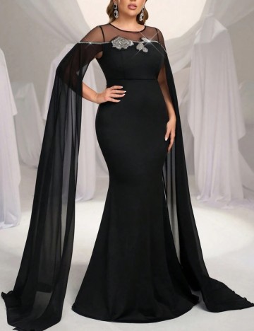 Rochie de ocazie Shein Curve+, negru