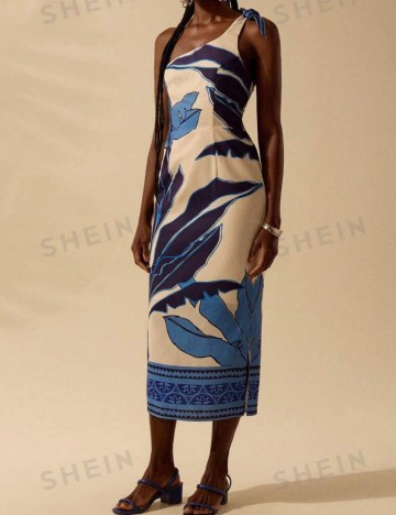 Rochie midi Shein, mix culori