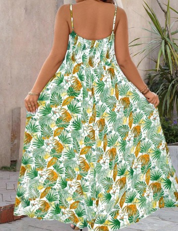 Rochie maxi Shein Curve+, mix culori