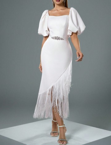 Rochie midi Shein, alb