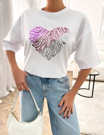 Tricou Shein, alb
