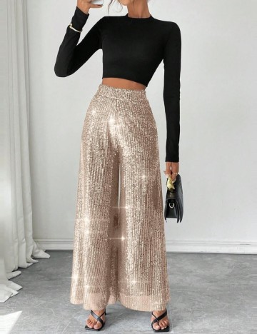 Pantaloni Shein, auriu