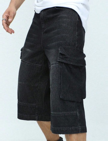 Pantaloni scurți Shein, negru