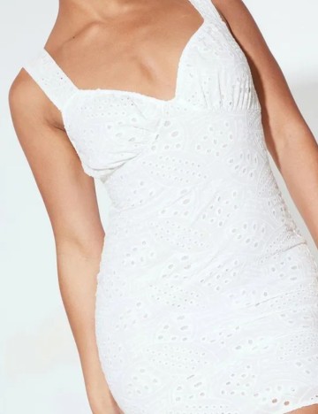 Rochie mini PRETTYLITTLETHING, alb