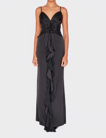 Rochie maxi PRETTYLITTLETHING, negru