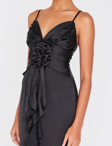 Rochie maxi PRETTYLITTLETHING, negru