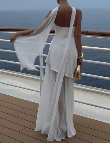 Rochie maxi Shein, alb