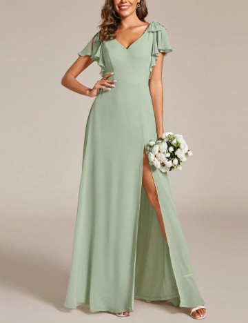Rochie de ocazie Shein, verde