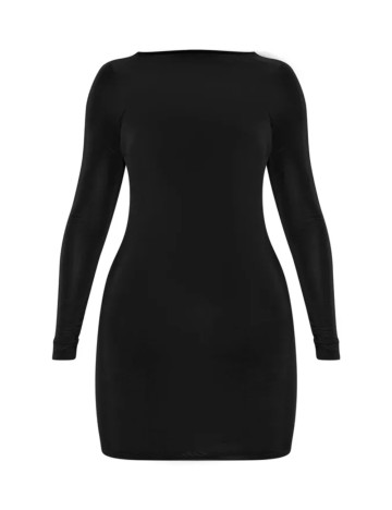 Rochie mini PRETTYLITTLETHING, negru