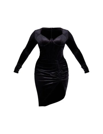 Rochie midi PRETTYLITTLETHING, negru