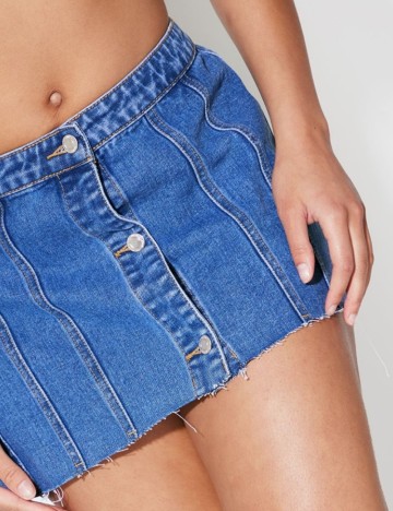 Fustă de blugi PRETTYLITTLETHING, albastru