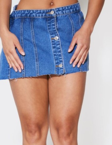 Fustă de blugi PRETTYLITTLETHING, albastru
