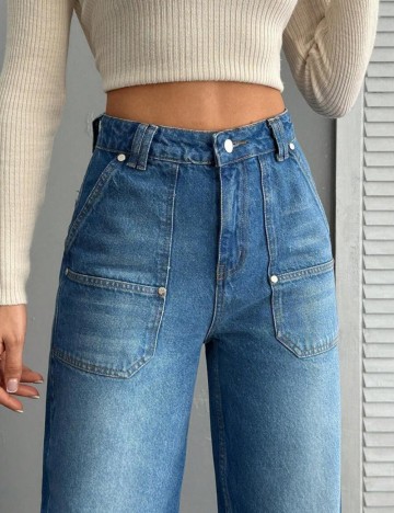 Jeans Shein, albastru